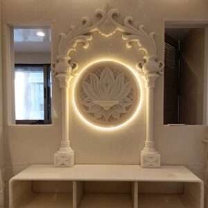Hand Carved Jain Marble Mandir