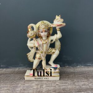 Product Title 9-Inch Premium Marble Dust Hanuman Ji Murti