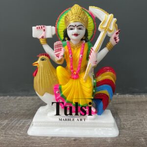 12-Inch Premium Marble Bahuchar Maa murti