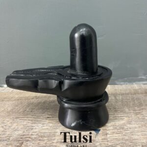 Premium 6-Inch  Marble Shivling Murti – Handcrafted for Home Pooja & Temples