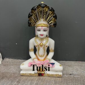 9-Inch Premium Marble Jain Murti